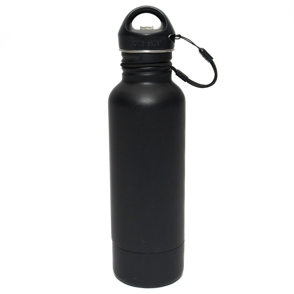 BottleKeeper Black Powder Coated Insulated 12oz Bottle Holder